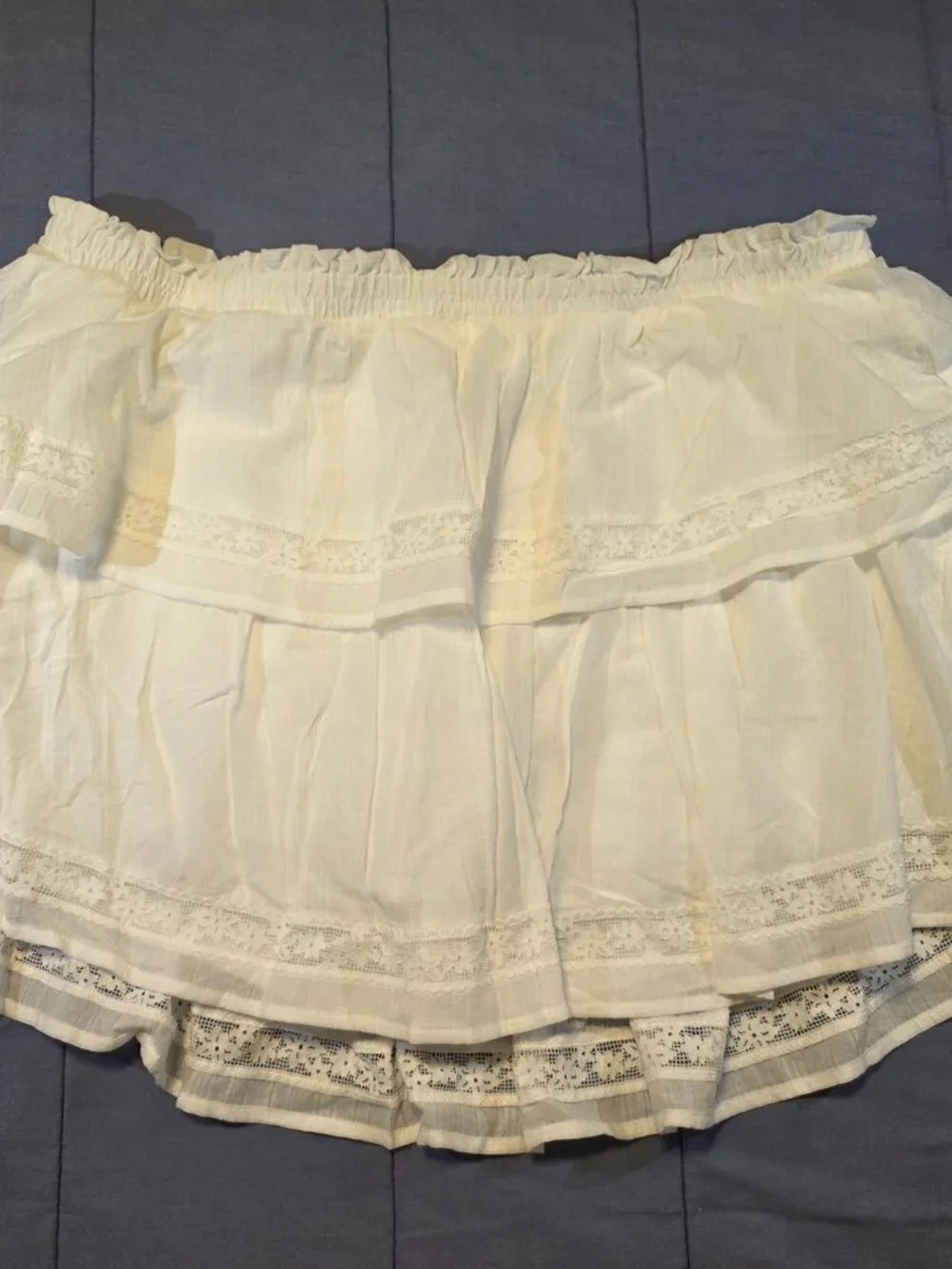 Women's Game Day Tiered Ruffle a-Line Skort - Wild Fable White XXL